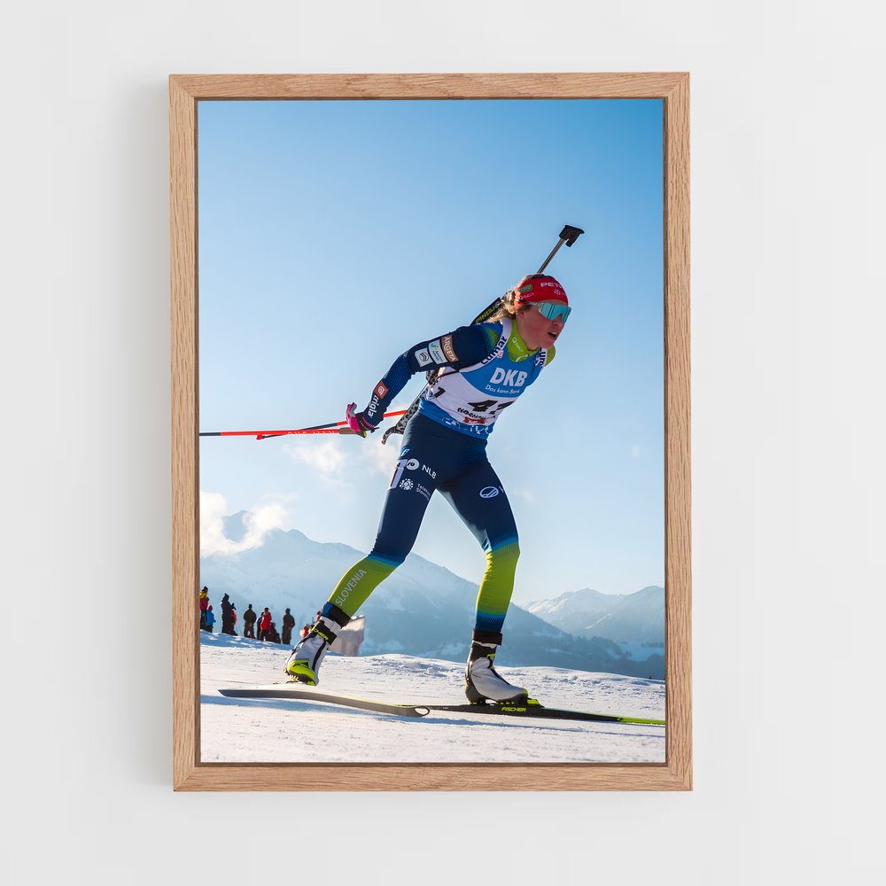Poster Ski au Soleil – affiche Biathlon (vue 4)